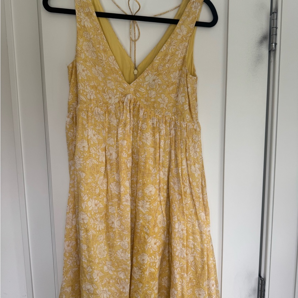 JCREW Yellow Floral Sleeveless Dress